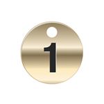 Brass Tags - Numbers 26-50 - PK/25